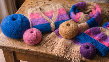 Capi e gomitoli in mohair