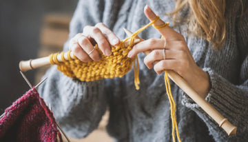Lavorare a maglia con fibre naturali
