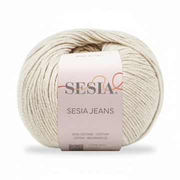 Gomitolo 100% Cotone pettinato melange, Sesia Jeans - Tonalità Neutre