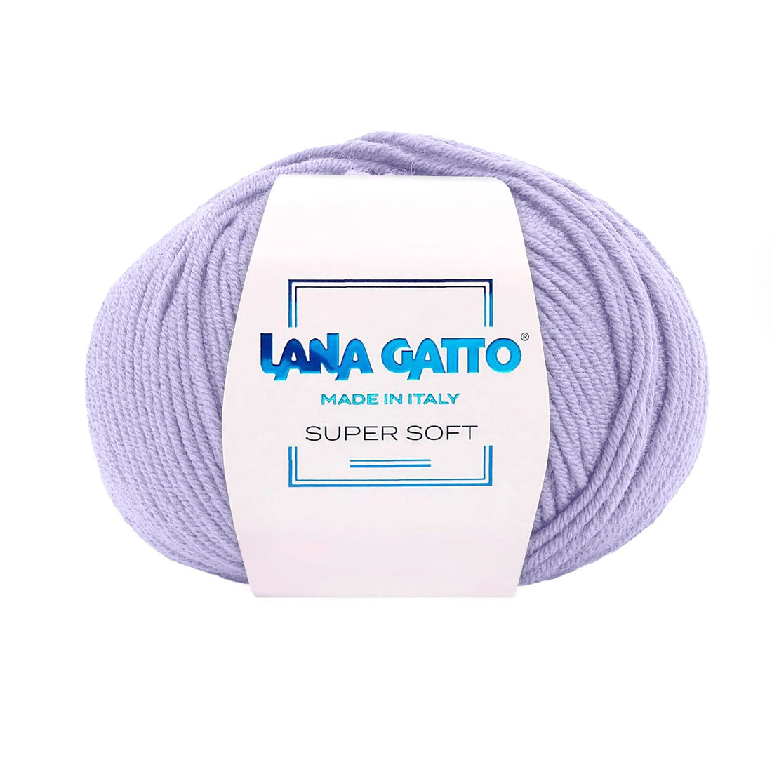 Gomitolo 100% Pura Lana Vergine Merino Extrafine, Lana Gatto - Lilla Medio