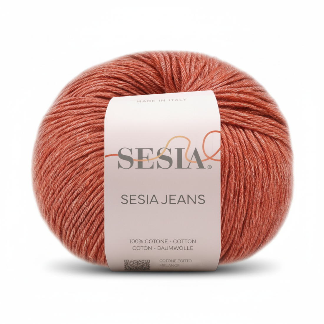 Gomitolo 100% Cotone pettinato melange, Sesia Jeans - Tonalità Calde