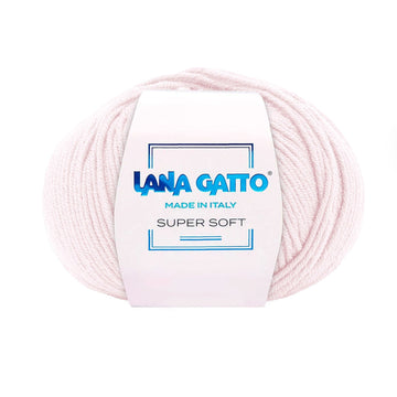 Gomitolo 100% Pura Lana Vergine Merino Extrafine, Lana Gatto - Rosa Pastello