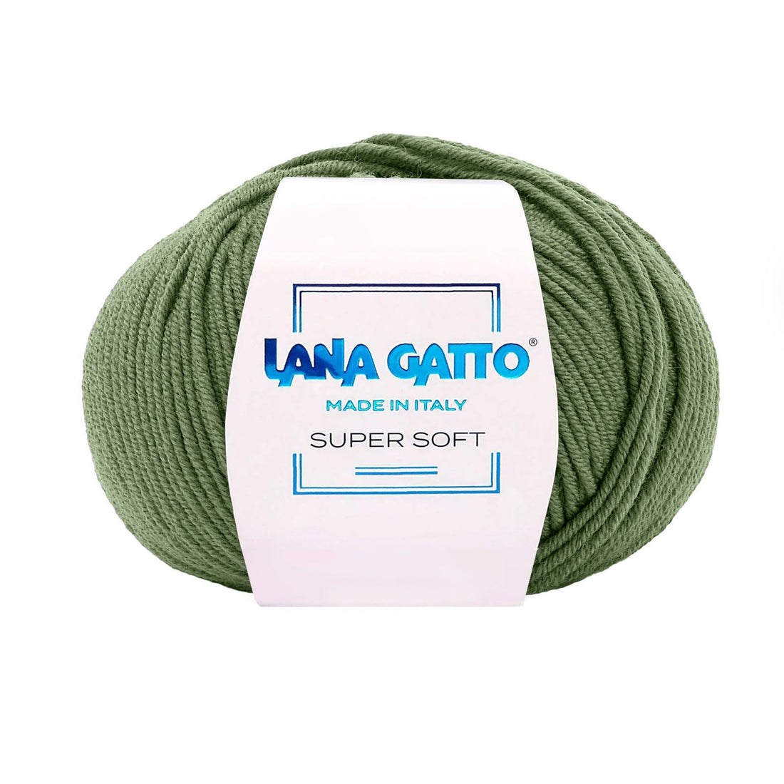 Gomitolo 100% Pura Lana Vergine Merino Extrafine, Lana Gatto - Verde Smeraldo