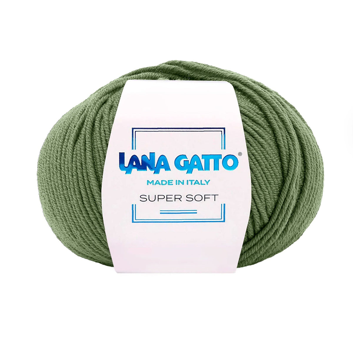 Gomitolo 100% Pura Lana Vergine Merino Extrafine, Lana Gatto - Verde Smeraldo