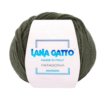Gomitolo 100% Pura Lana Vergine, Lana Gatto Linea Himalaya - Verde Medio