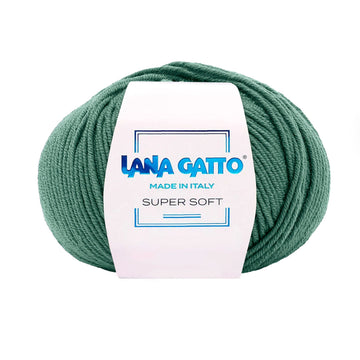 Gomitolo 100% Pura Lana Vergine Merino Extrafine, Lana Gatto - Verde Pistacchio