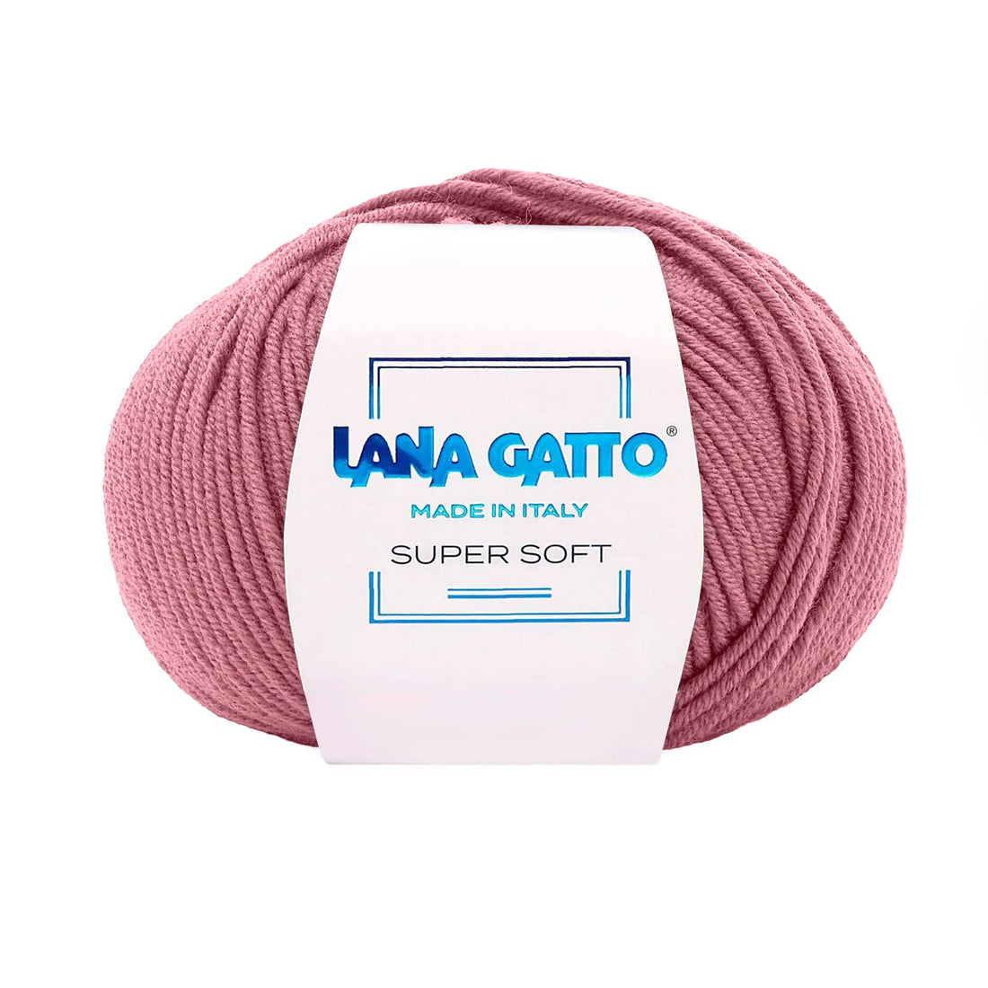 Gomitolo 100% Pura Lana Vergine Merino Extrafine, Lana Gatto - Rosa antico Chiaro