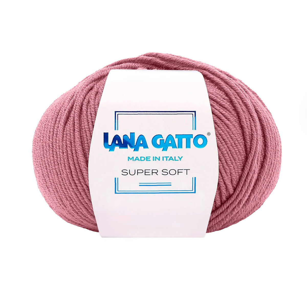 Gomitolo 100% Pura Lana Vergine Merino Extrafine, Lana Gatto - Rosa antico Chiaro