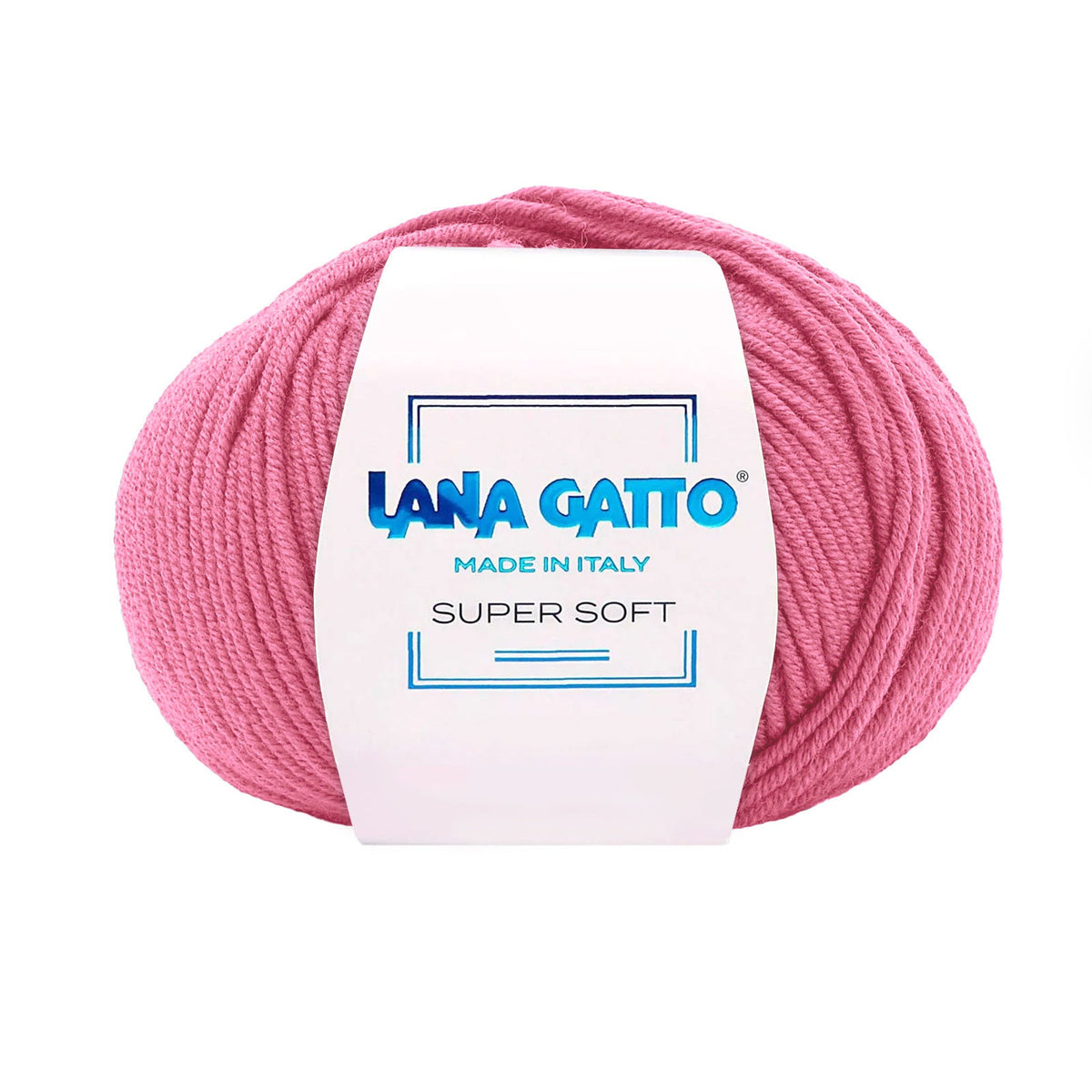 Gomitolo 100% Pura Lana Vergine Merino Extrafine, Lana Gatto - Rosa Fucsia
