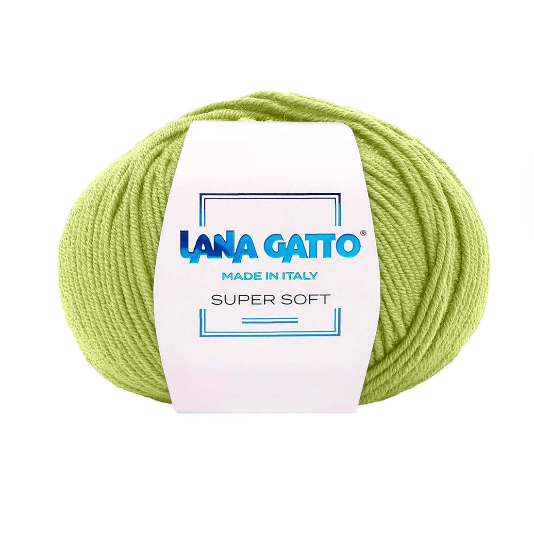 Gomitolo 100% Pura Lana Vergine Merino Extrafine, Lana Gatto - Verde Bosco