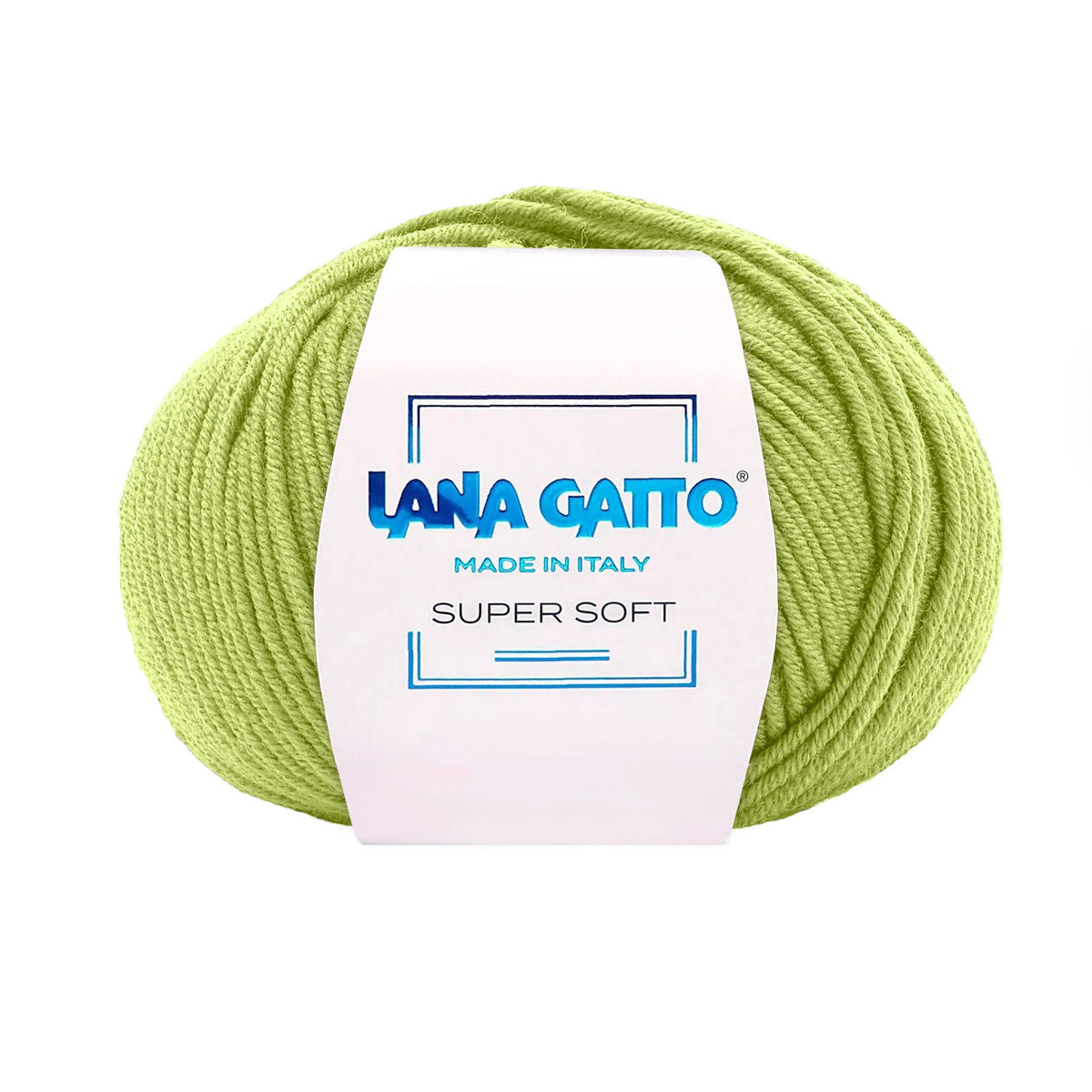 Gomitolo 100% Pura Lana Vergine Merino Extrafine, Lana Gatto - Verde Bosco