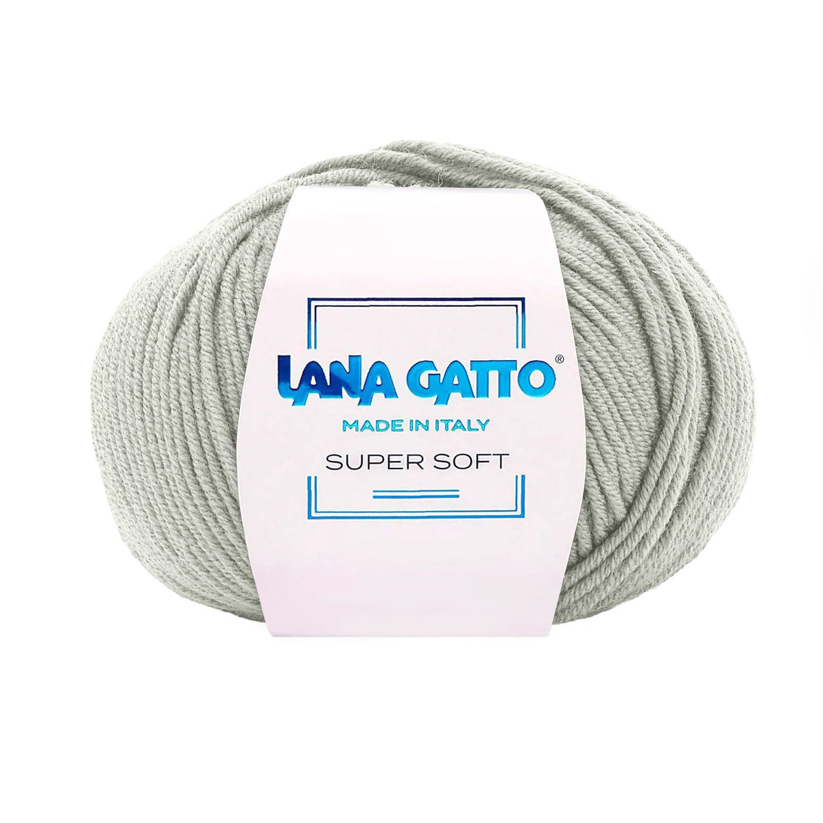 Gomitolo 100% Pura Lana Vergine Merino Extrafine, Lana Gatto - Verde Chiaro