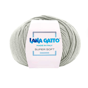 Gomitolo 100% Pura Lana Vergine Merino Extrafine, Lana Gatto - Verde Chiaro