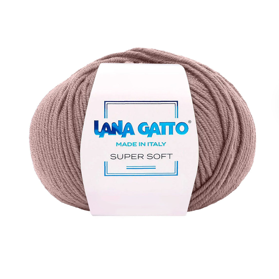Gomitolo 100% Pura Lana Vergine Merino Extrafine, Lana Gatto - Marrone Moka