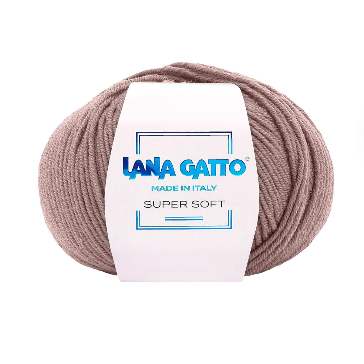 Gomitolo 100% Pura Lana Vergine Merino Extrafine, Lana Gatto - Marrone Moka