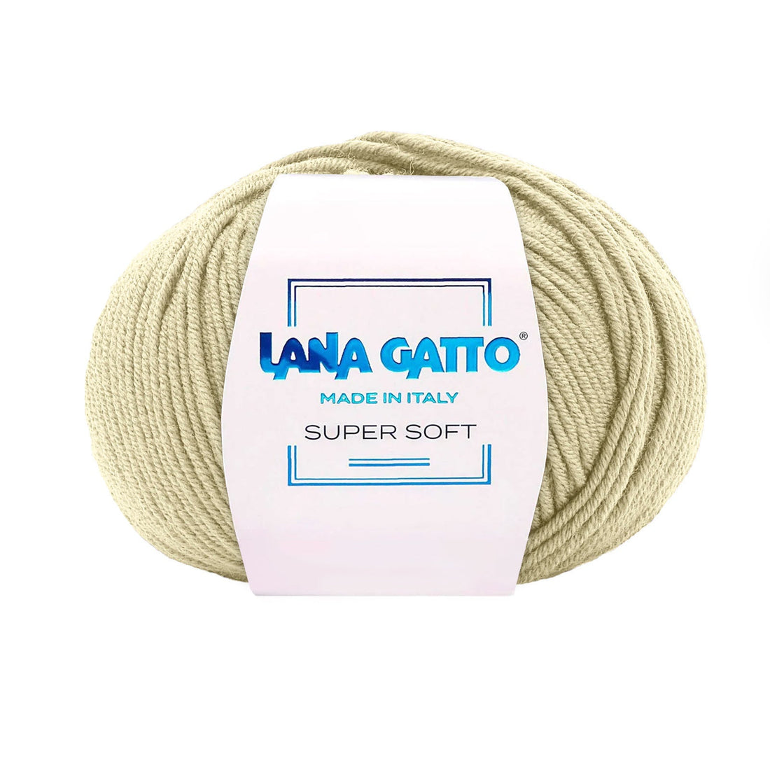 Gomitolo 100% Pura Lana Vergine Merino Extrafine, Lana Gatto - Beige Chiaro