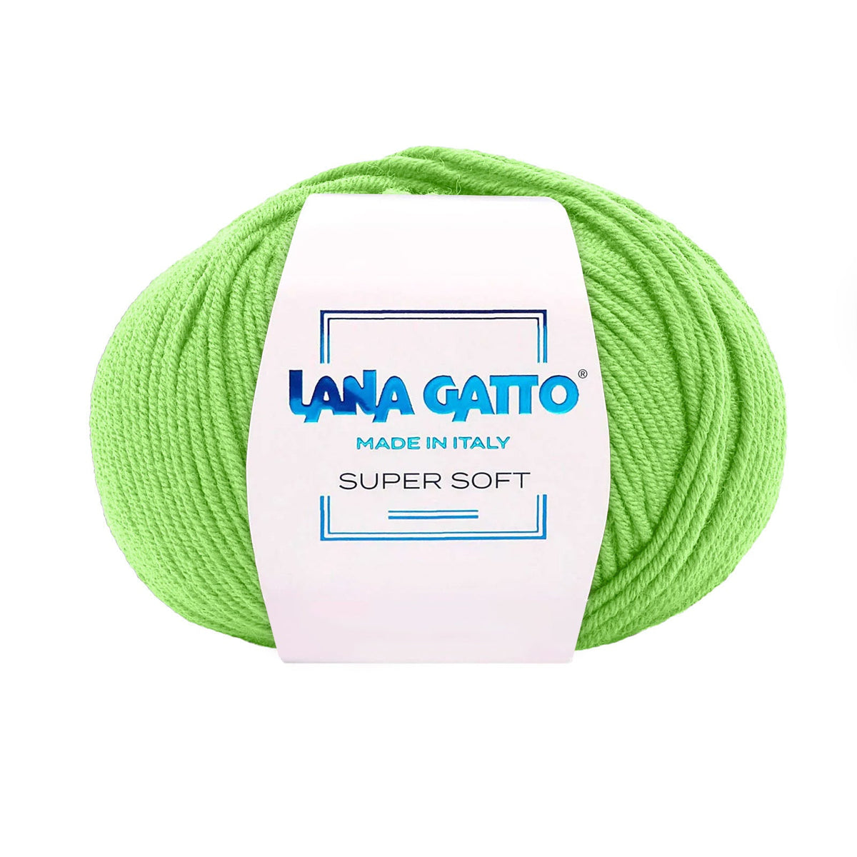 Gomitolo 100% Pura Lana Vergine Merino Extrafine, Lana Gatto - Verde Tiffany