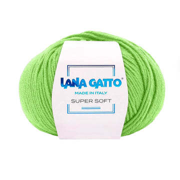 Gomitolo 100% Pura Lana Vergine Merino Extrafine, Lana Gatto - Verde Tiffany