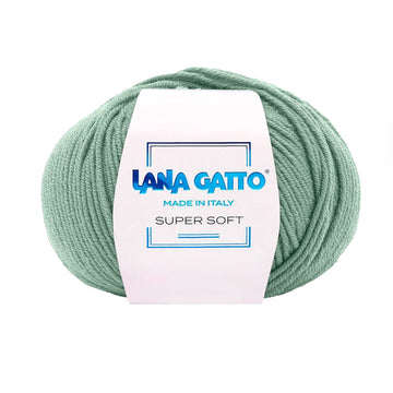 Gomitolo 100% Pura Lana Vergine Merino Extrafine, Lana Gatto - Verde Scuro