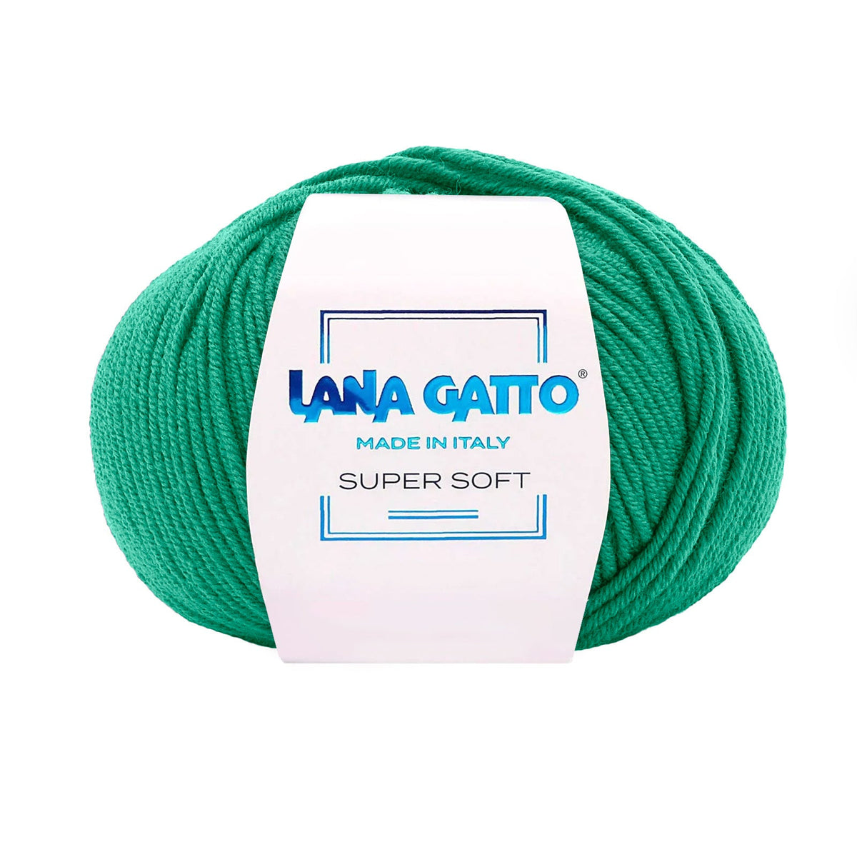 Gomitolo 100% Pura Lana Vergine Merino Extrafine, Lana Gatto - Verde Muschiato
