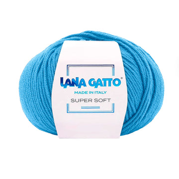 Gomitolo 100% Pura Lana Vergine Merino Extrafine, Lana Gatto - Turchese