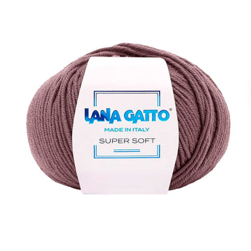 Gomitolo 100% Pura Lana Vergine Merino Extrafine, Lana Gatto - Viola Lavanda