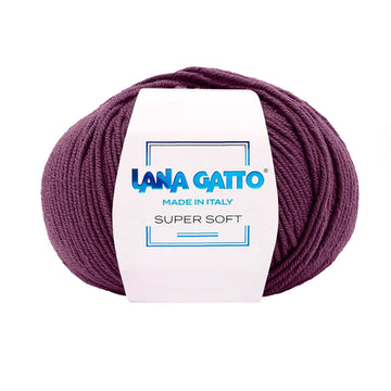 Gomitolo 100% Pura Lana Vergine Merino Extrafine, Lana Gatto - Bordeaux