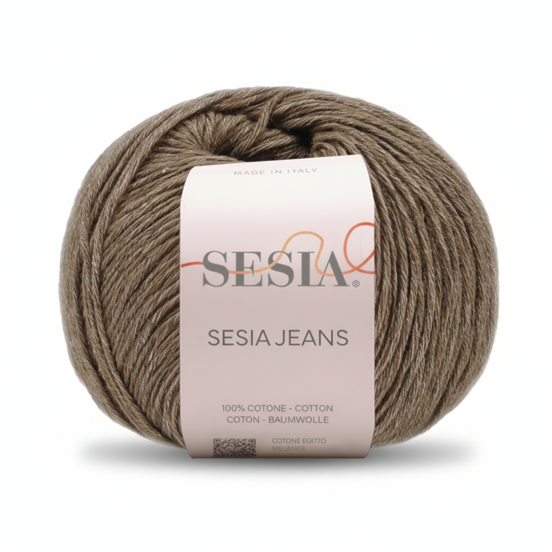 Gomitolo 100% Cotone pettinato melange, Sesia Jeans - Tonalità Neutre