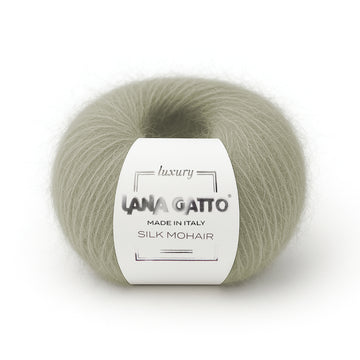 Garnnystan silke mohair, Lana Gatto - Gröna nyanser