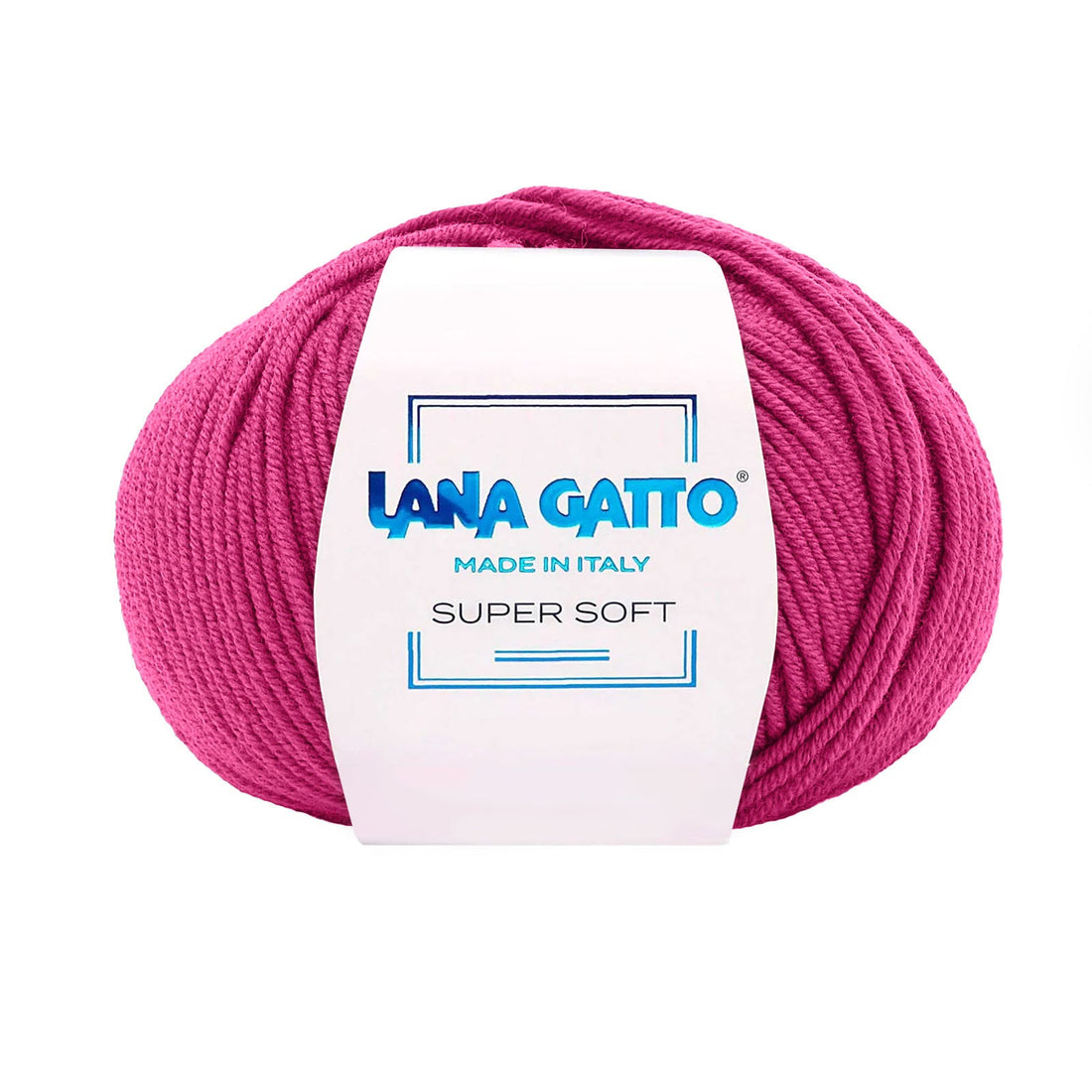Gomitolo 100% Pura Lana Vergine Merino Extrafine, Lana Gatto - Rosa Medio