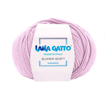 Gomitolo 100% Pura Lana Vergine Merino Extrafine, Lana Gatto - Rosa Intenso