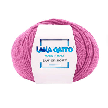 Gomitolo 100% Pura Lana Vergine Merino Extrafine, Lana Gatto - Rosa Confetto