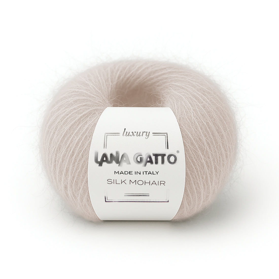 Knäuel aus Seiden-Mohair, Lana Gatto Luxury Linie – Neutrale Töne