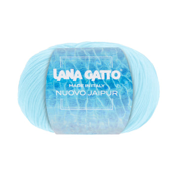 100% Makò Cotton, Lana Gatto Nuovo Jaipur Line - Light Blue Colors