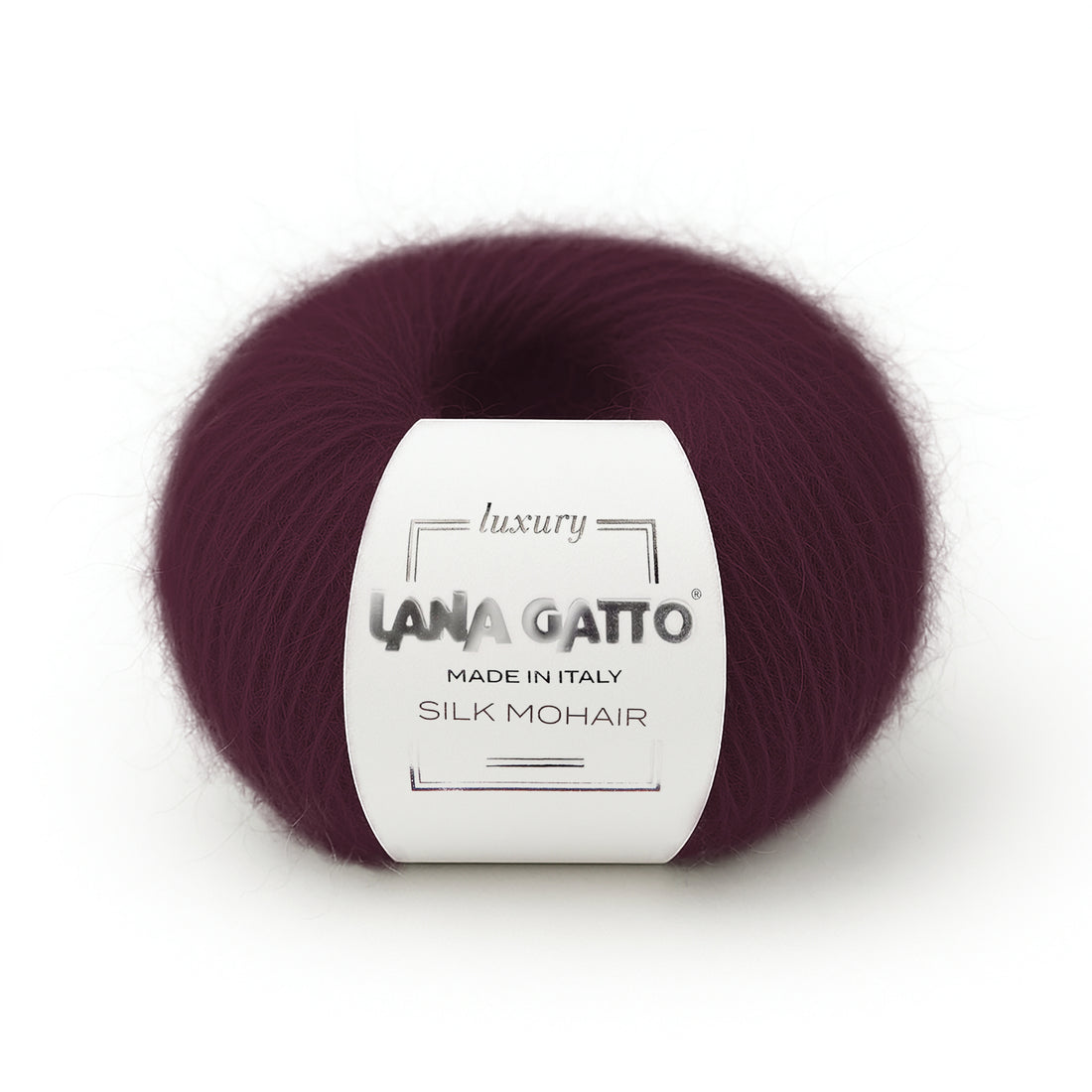 Lana Gatto Silk Mohair Rosso scuro - 7261