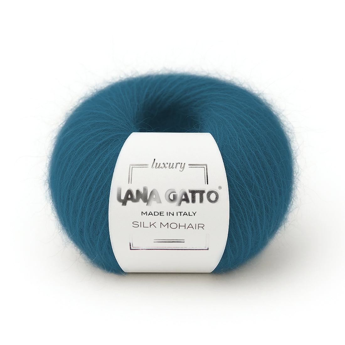 Gomitolo Seta Mohair, Lana Gatto - Tonalità Azzurro