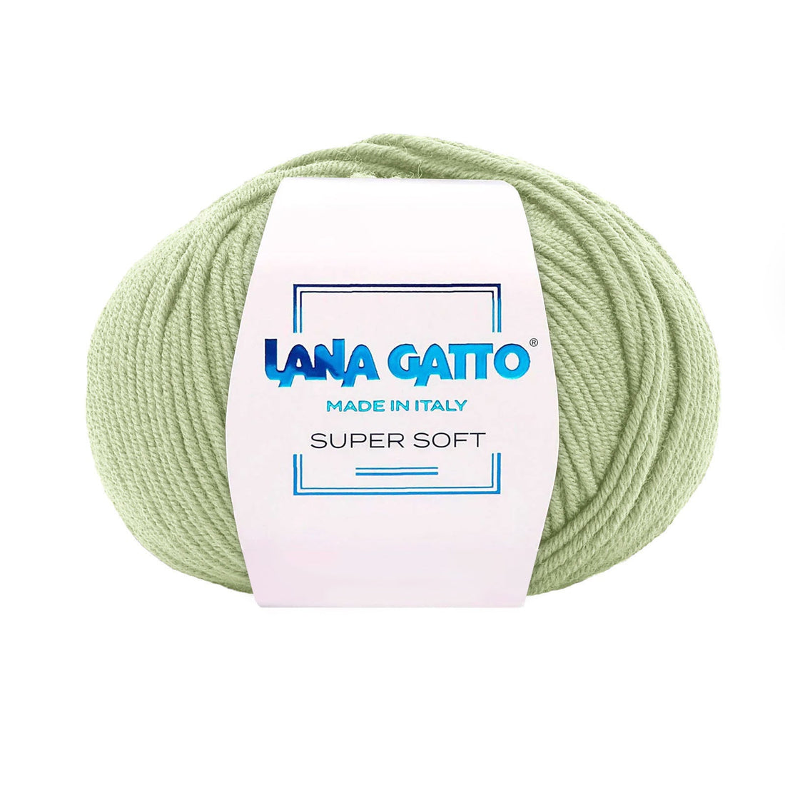 Gomitolo 100% Pura Lana Vergine Merino Extrafine, Lana Gatto - Verde Oliva