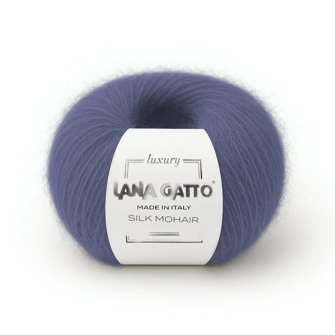 Lana Gatto Silk Mohair Lilla Indaco - 9373