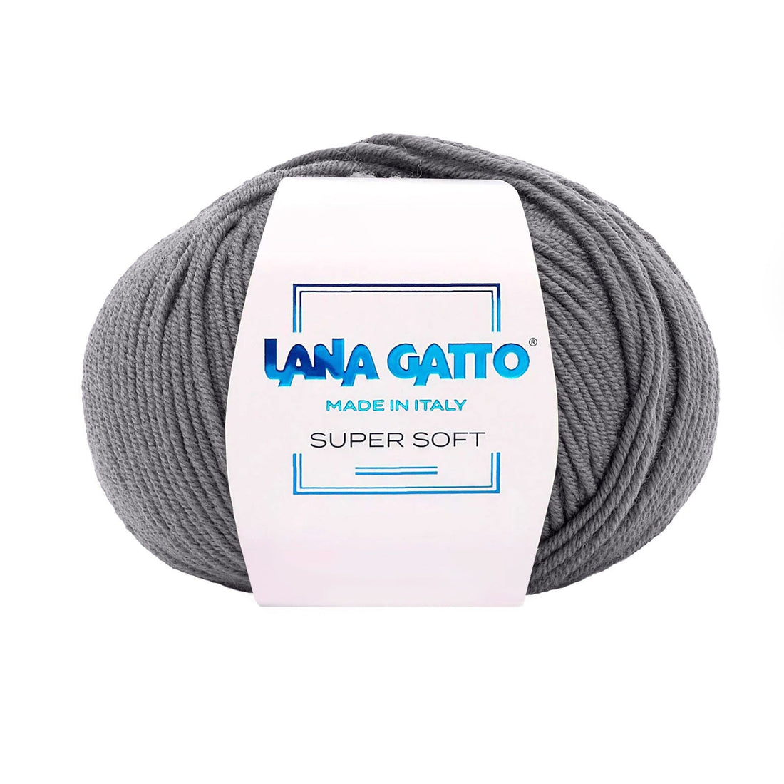 Gomitolo 100% Pura Lana Vergine Merino Extrafine, Lana Gatto - Grigio scuro Tonalità 2