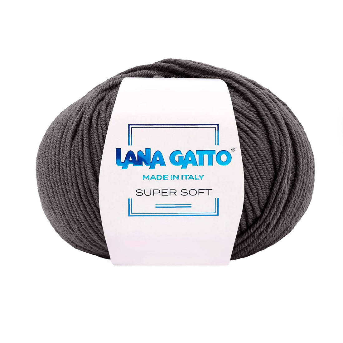 Gomitolo 100% Pura Lana Vergine Merino Extrafine, Lana Gatto - Marrone Scuro