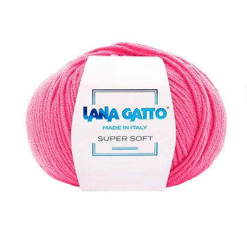 Gomitolo 100% Pura Lana Vergine Merino Extrafine, Lana Gatto - Rosa Antico