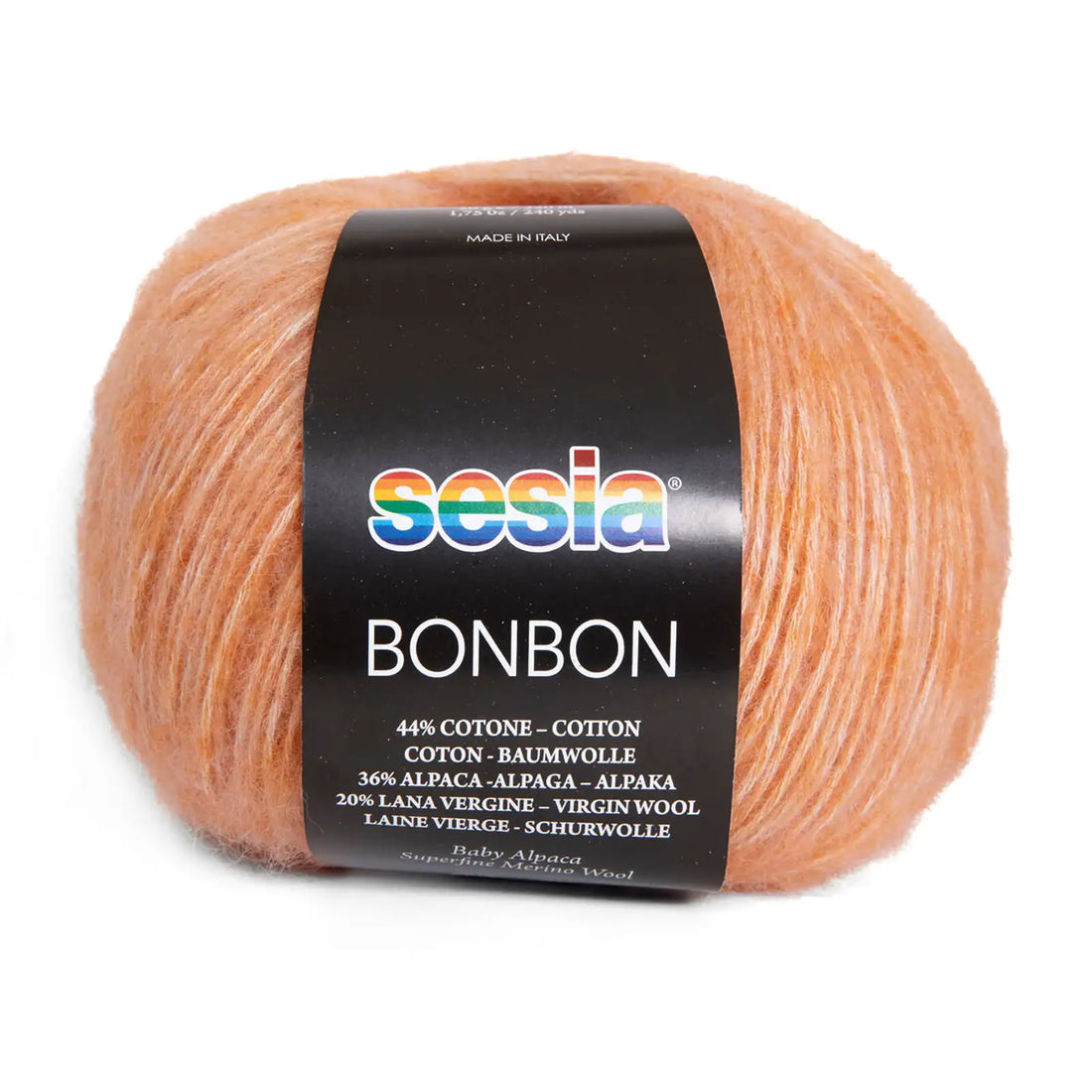 Gomitolo lana, alpaca, cotone, Sesia Bon Bon - Tonalità Calde