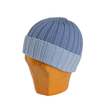 Berretto Alpen House Lana Cashmere 100% fibre naturali - costa larga bicolor