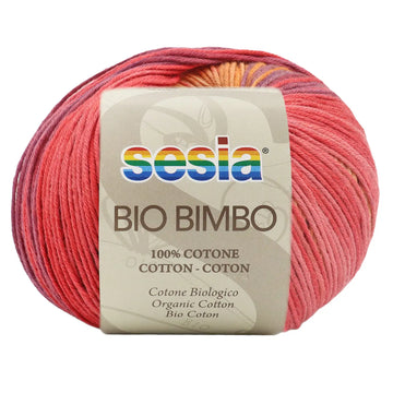 Gomitolo 100% Cotone biologico, Sesia Bio Bimbo - Tonalità Calde
