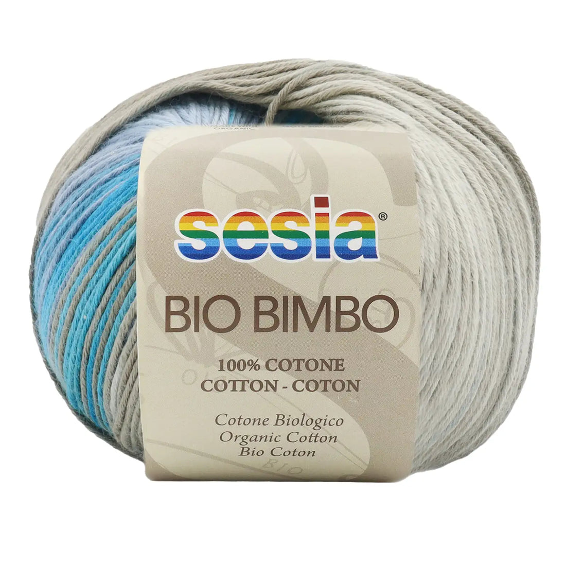Gomitolo 100% Cotone biologico, Sesia Bio Bimbo - Tonalità Fredde