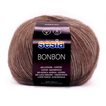 Wool, alpaca, cotton Knitting Yarn, Sesia Bon Bon - Warm Shades