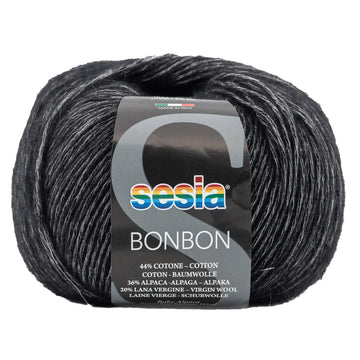 Wool, alpaca, cotton Knitting Yarn, Sesia Bon Bon - Cold Shades