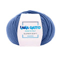 Gomitolo 100% Pura Lana Vergine Merino Extrafine Lana Gatto Linea Super Soft - Tonalità Blu - Blu - 14335 - Gomitolo