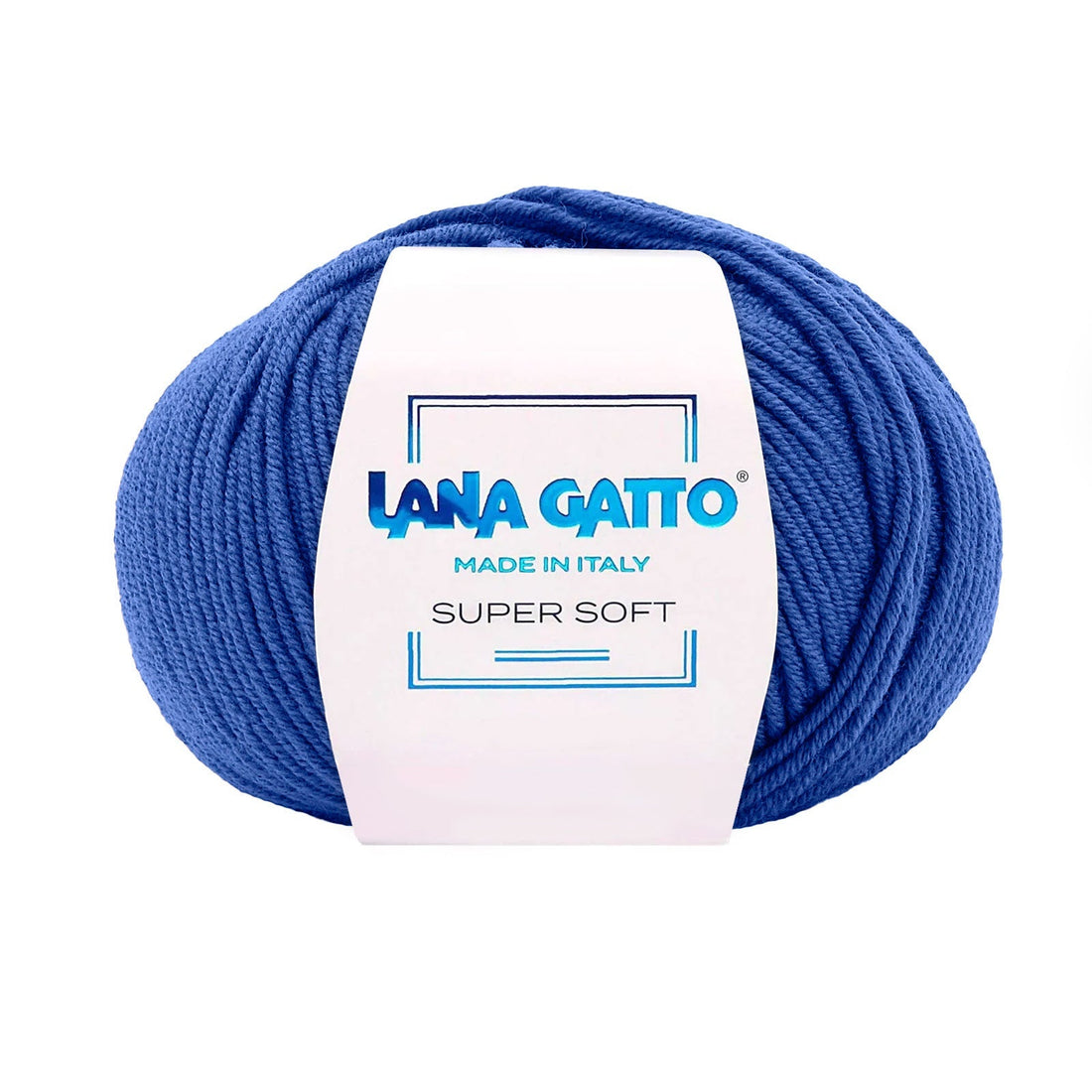 Gomitolo 100% Pura Lana Vergine Merino Extrafine, Lana Gatto - Blu Notte