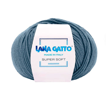 Gomitolo 100% Pura Lana Vergine Merino Extrafine, Lana Gatto - Blu Elettrico